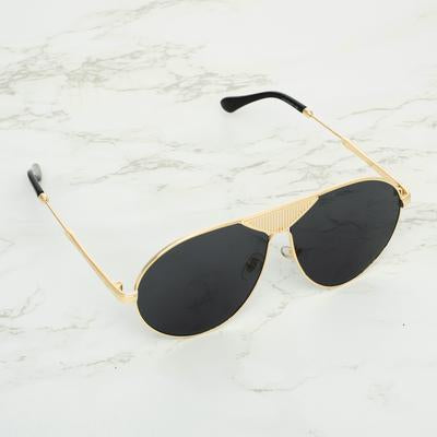 Round Black And Gold Sunglasses For Men And Women-Unique and Classy