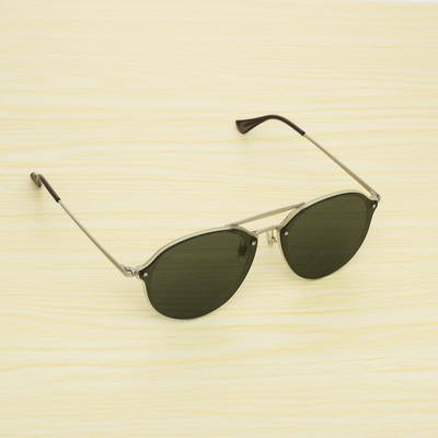 Round Green And Silver SunglassesFor Men And Women-Unique and Classy