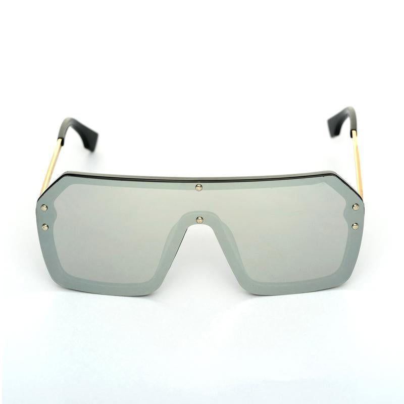 Rectangle Grey And Gold Sunglasses For Men And Women-Unique and Classy