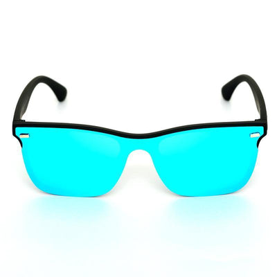 Classy Way Oval Blue And Black Sunglasses For Men And Women-Unique and Classy