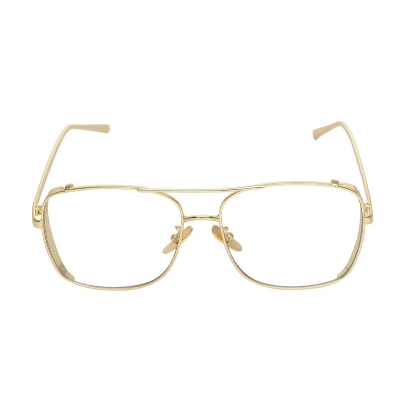 Rectangle Aqua Green And Gold Sunglasses For Men And Women-Unique and Classy
