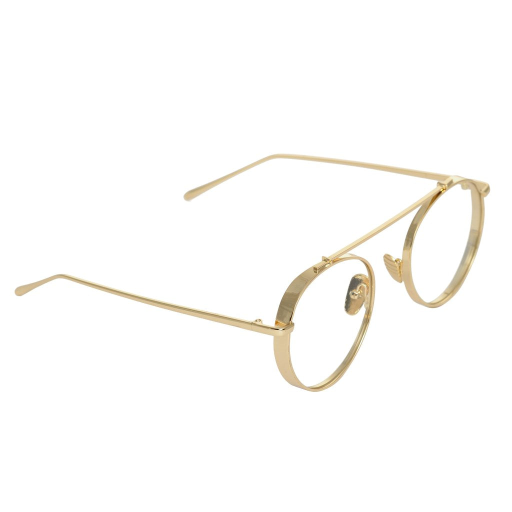 Retro Round Gold Transparent Sunglasses For Men And Women-Unique and Classy