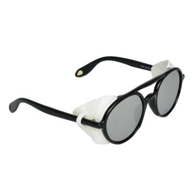 Round Grey And Black Sunglasses For Men And Women-Unique and Classy
