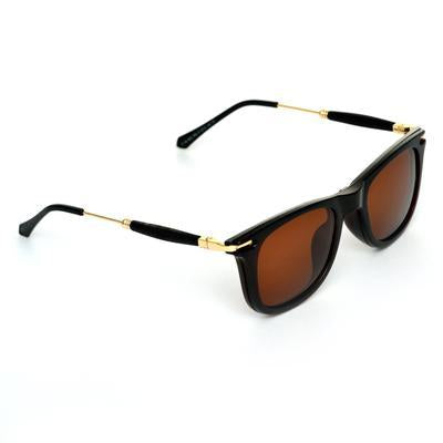 Way Oval Brown And Gold Sunglassess For Men And Women-Unique and Classy