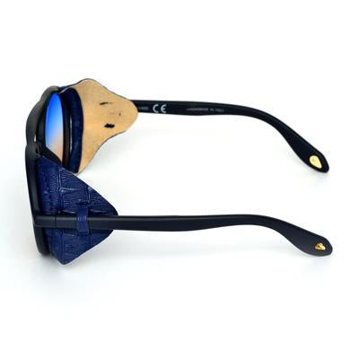 Round Shaded Blue And Black Sunglasses For Men And Women-Unique and Classy