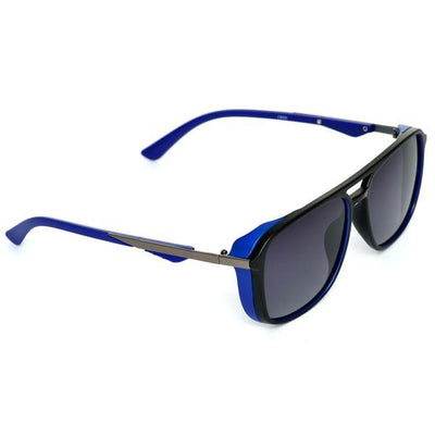 Rectangle Shaded Maroon And Blue Polarized Sunglasses For Men And Women-Unique and Classy