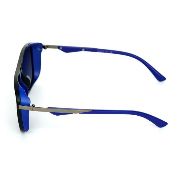Rectangle Shaded Maroon And Blue Polarized Sunglasses For Men And Women-Unique and Classy