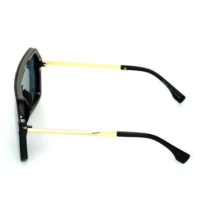 Rectangle Black And Gold Sunglasses For Men And Women-Unique and Classy
