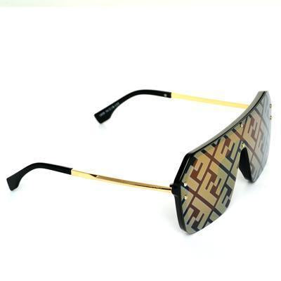 Rectangle Yellow And Gold Sunglasses For Men And Women-Unique and Classy