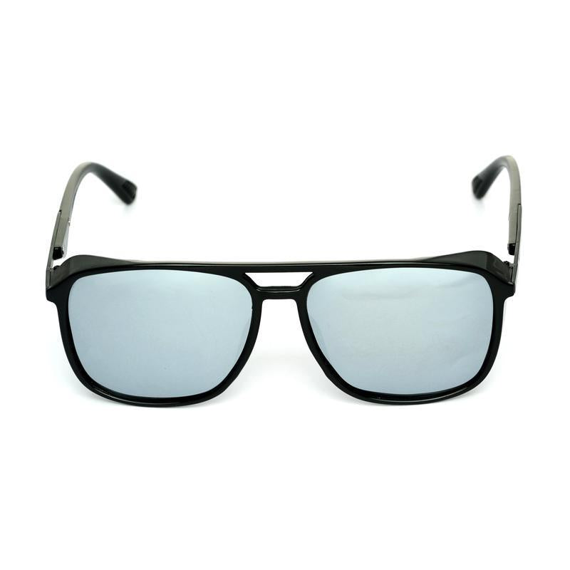 Rectangle Grey And Black Polarized Sunglasses For Men And Women-Unique and Classy