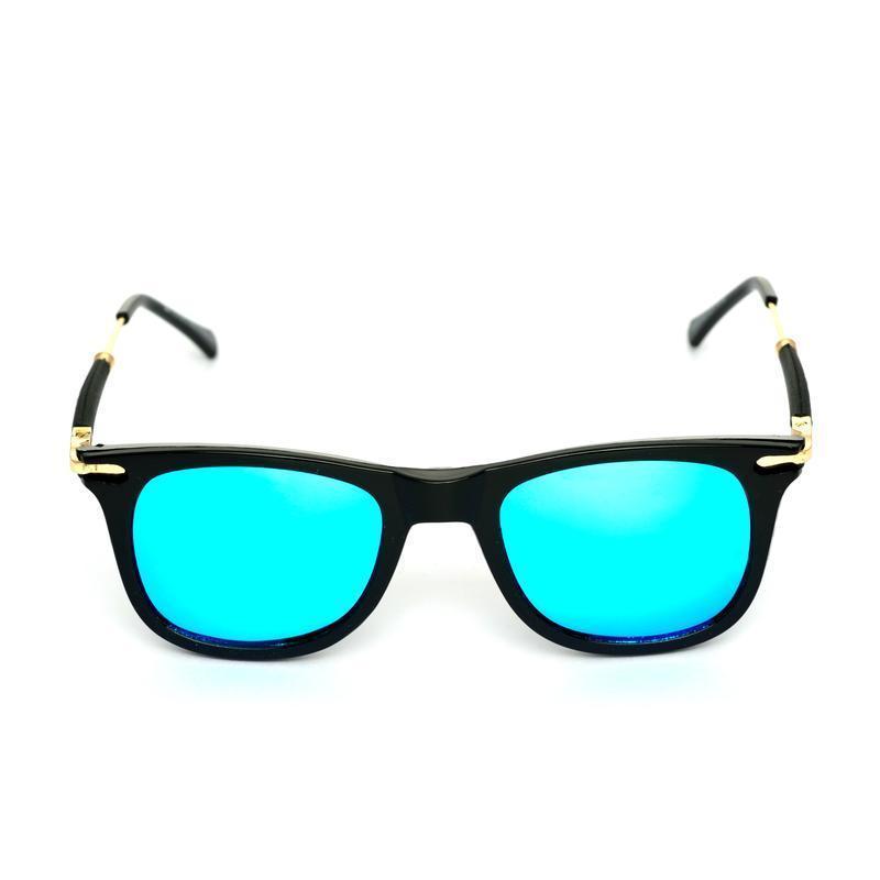 Way Oval Aqua Blue And Black Sunglasses For Men And Women-Unique and Classy