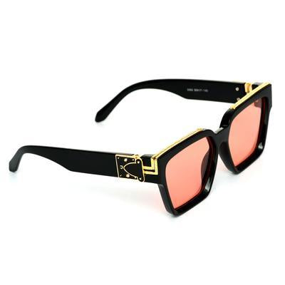 Rectangle Aqua Red And Black Sunglasses For Men And Women-Unique and Classy