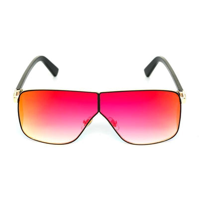 Square Shaded Red And Black Sunglasses For Men And Women-Unique and Classy