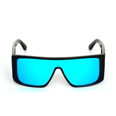 Rectangle Aqua Blue And Black Sunglasses For Men And Women-Unique and Classy