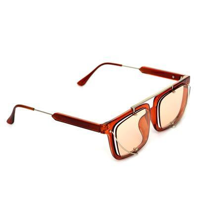 Way Light Red And Gold Sunglasses For Men And Women-Unique and Classy