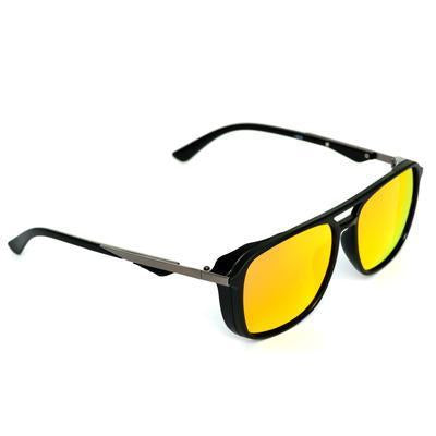 Rectangle Orange And Black Polarized Sunglasses For Men And Women-Unique and Classy