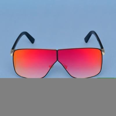 Square Shaded Red And Black Sunglasses For Men And Women-Unique and Classy