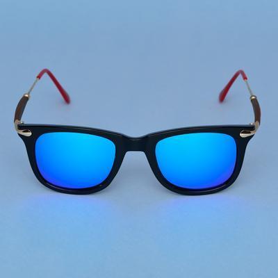 Way Oval Blue And Black Sunglasses For Men And Women-Unique and Classy