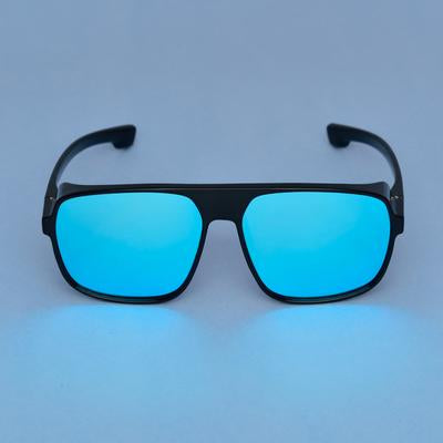 Rectangle Light Blue And Black Sunglasse For Men And Women-Unique and Classy