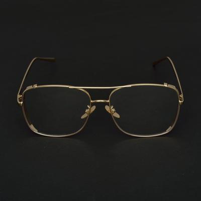 Rectangle Aqua Green And Gold Sunglasses For Men And Women-Unique and Classy