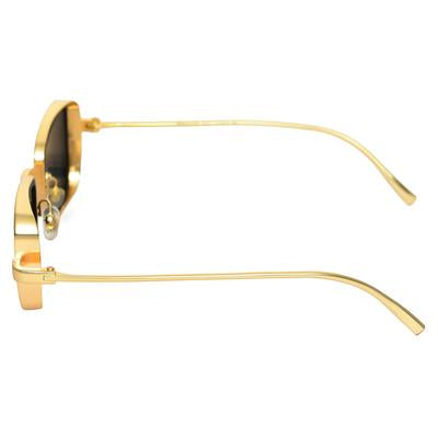Black And Gold Retro Square Sunglasses For Men And Women-Unique and Classy