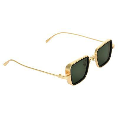 Square Gold And Black Retro Square Sunglasses For Men And Women-Unique and Classy