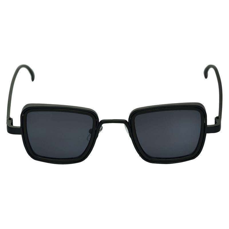 Black And Black Retro Square Sunglasses For Men And Women-Unique and Classy