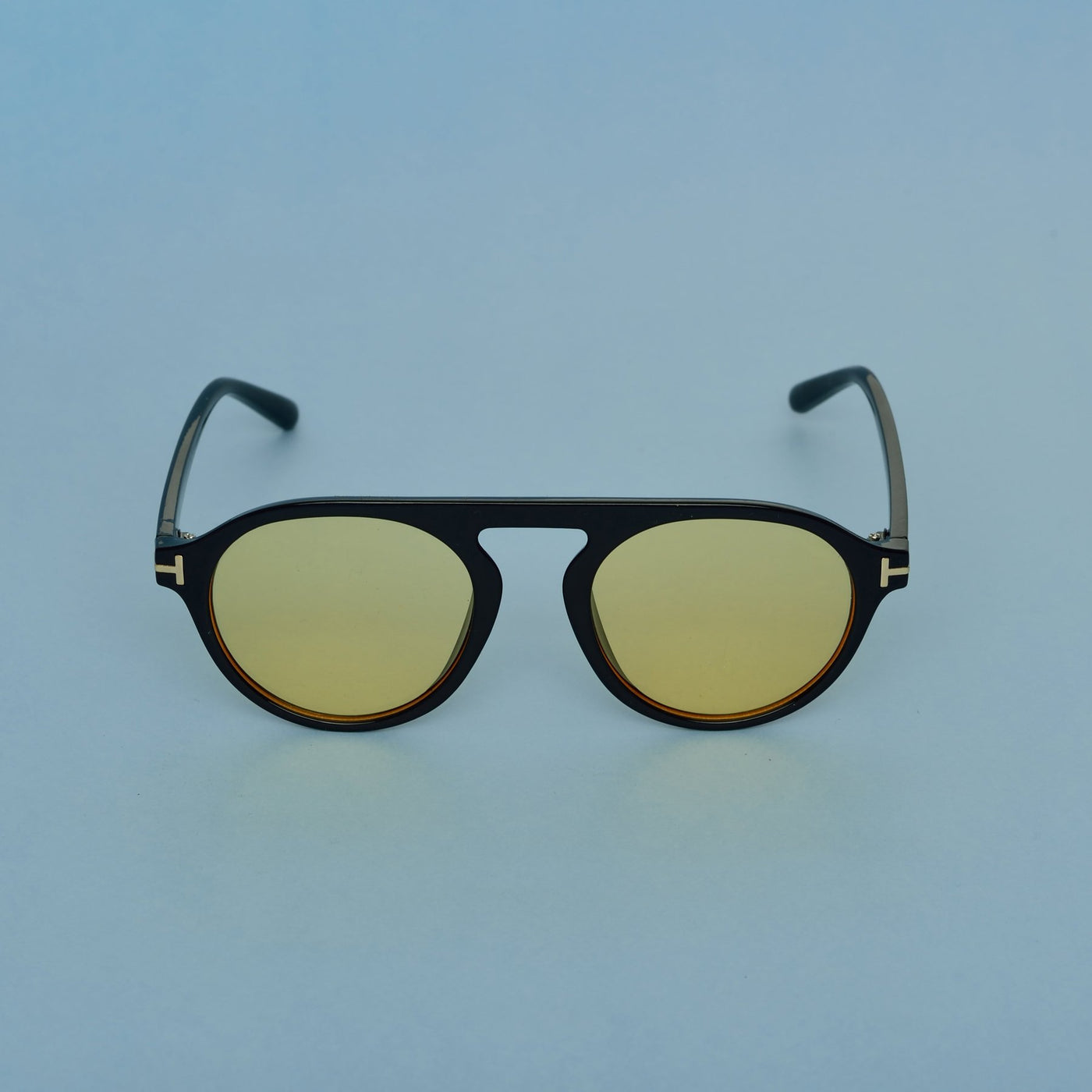 Round Yellow And Black Sunglasses For Men And Women-Unique and Classy