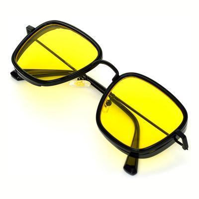 KB Yellow And Black Premium Edition Sunglasses For Men And Women-Unique and Classy