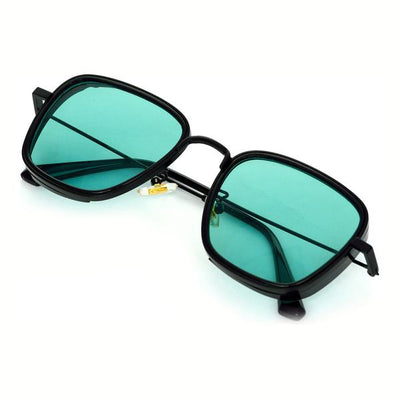 KB Aqua Green And Black Premium Edition Sunglasses For Men And Women-Unique and Classy