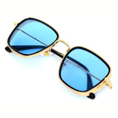 KB Blue And Gold Premium Edition Sunglasses For Men And Women-Unique and Classy