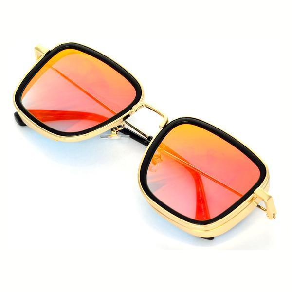 KB Shaded Pink And Gold Premium Edition Sunglassess For Men And Women-Unique and Classy