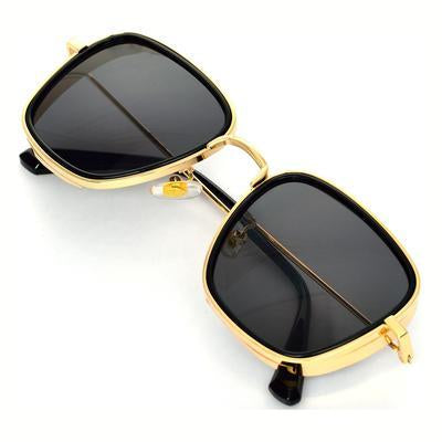 KB Black And Gold Premium Edition Sunglasses For Men And Women-Unique and Classy