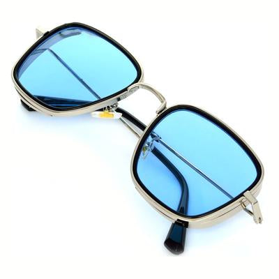 KB Aqua Blue And Black Premium Edition Sunglasses For Men And Women-Unique and Classy