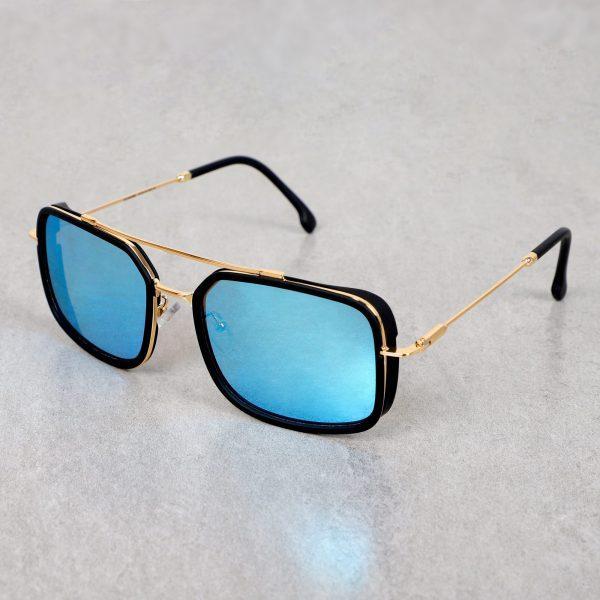 Metal Square Gold Aqua Sunglasses For Men And Women-Unique and Classy