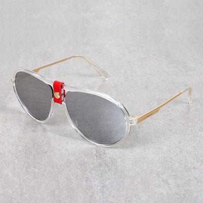 Aviator Shape Transparent Silver Vintage Sunglasses For Men And Women-Unique and Classy