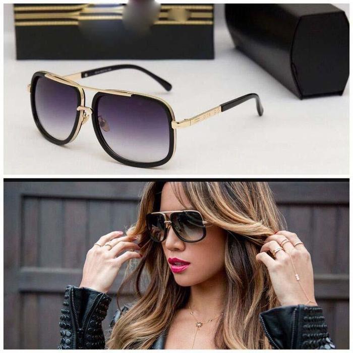 American Diatona Oversize Unisex Dual Black sunglasses For Men And Women-Unique and Classy