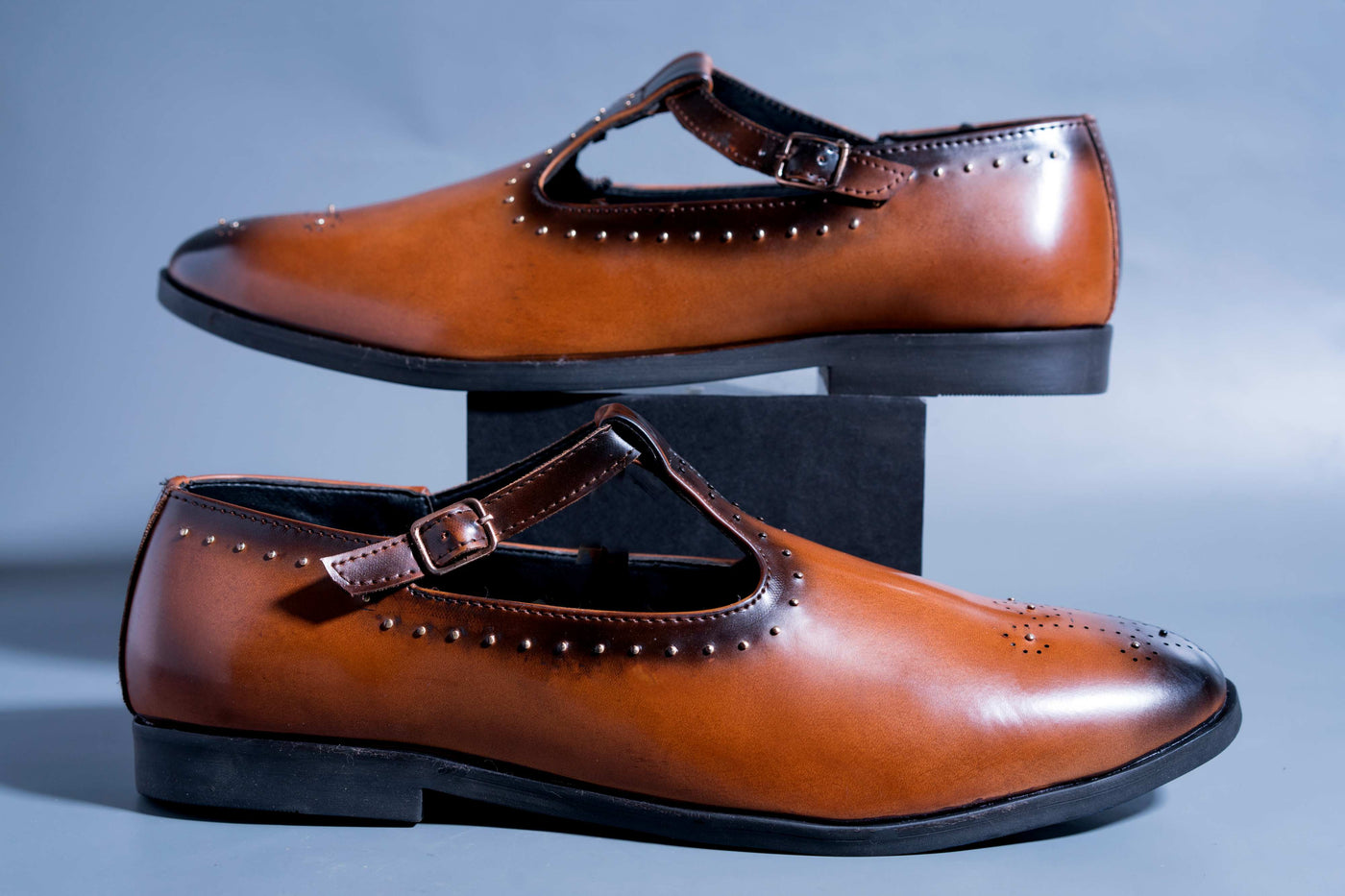 Trendy Fashion Suede Brown PESHAWARI Monk Strap Slip ons For Men-Unique and Classy