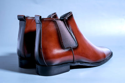 Men's Luxury Design Brown Party Wear Premium Quality Chelsea Boot Shoes - Unique and Classy