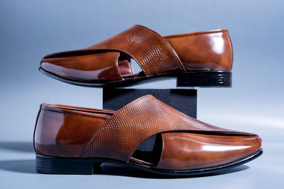 Classic Patent Brown Slip Ons With Tassels For Men-Unique and Classy