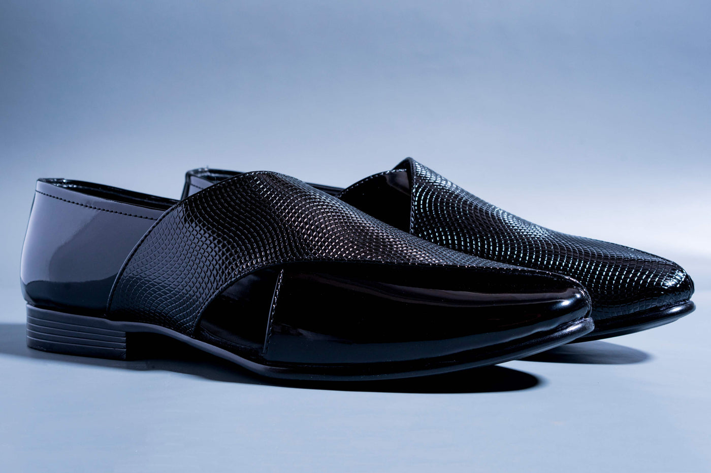 Classic Patent Black Slip Ons With Tassels For Men-Unique and Classy