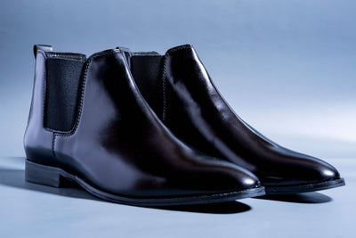 Mens Luxury Design Full Black Party Wear Premium Quality Chelsea Boot Shoes - Unique and Classy