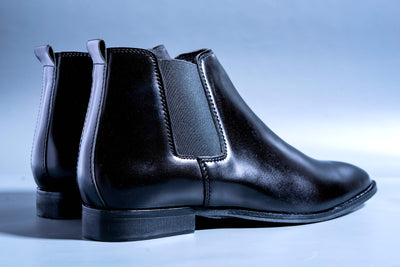 Mens Luxury Design Full Black Party Wear Premium Quality Chelsea Boot Shoes - Unique and Classy
