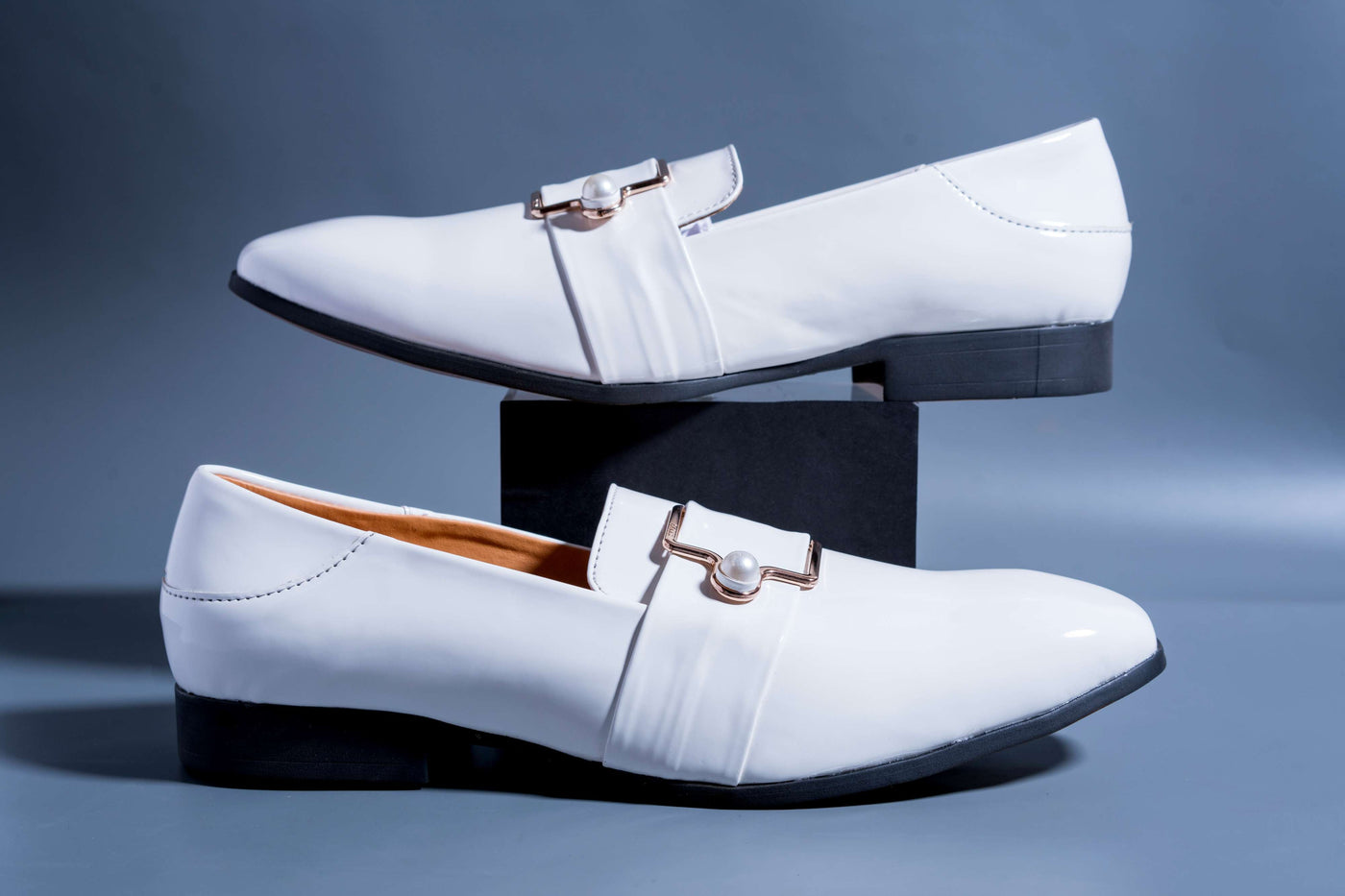 Luxury Design White Party Wear Premium Quality Loafer For Men-Unique and Classy