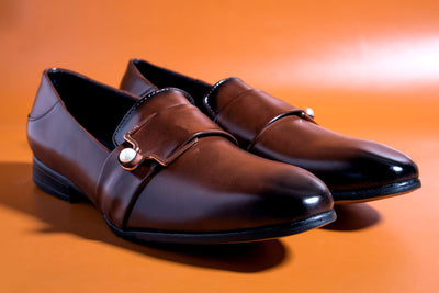 Luxury Design Brown Party Wear Premium Quality Loafer For Men-Unique and Classy