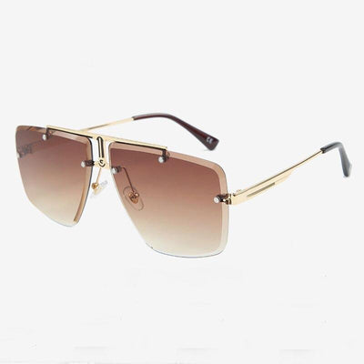 2019 Luxury Retro Trendy Rimless Brand Designer Sunglasses For Unisex-Unique and Classy