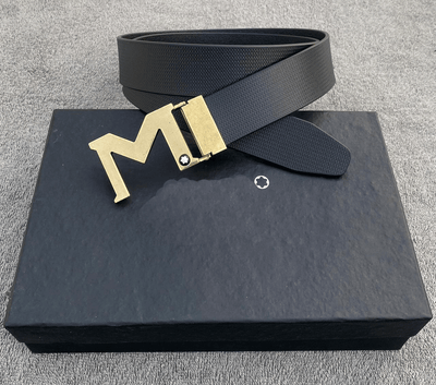 M Latter Leather Strap Designer Belts For Men's -Unique and Classy