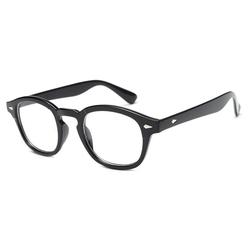 2019 Vintage Trending Johnny Depp Style Blue Blocking Clear Lens Eyeglasses Spectacle Frame For Men And Women