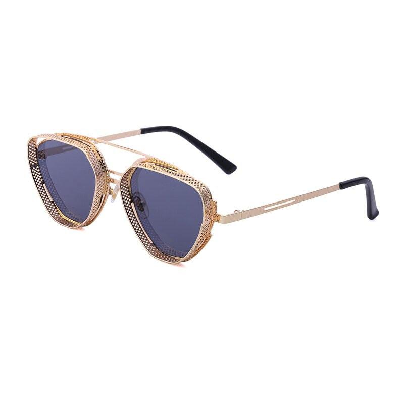 2021 Hollow Triangle Frame Retro Steampunk Fashion Sunglasses For Unisex-Unique and Classy