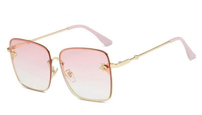 High Quality Vintage Polarized Gradient Rimless Square Metal Frame Retro Classic Fashion Sunglasses For Men And Women-Unique and Classy